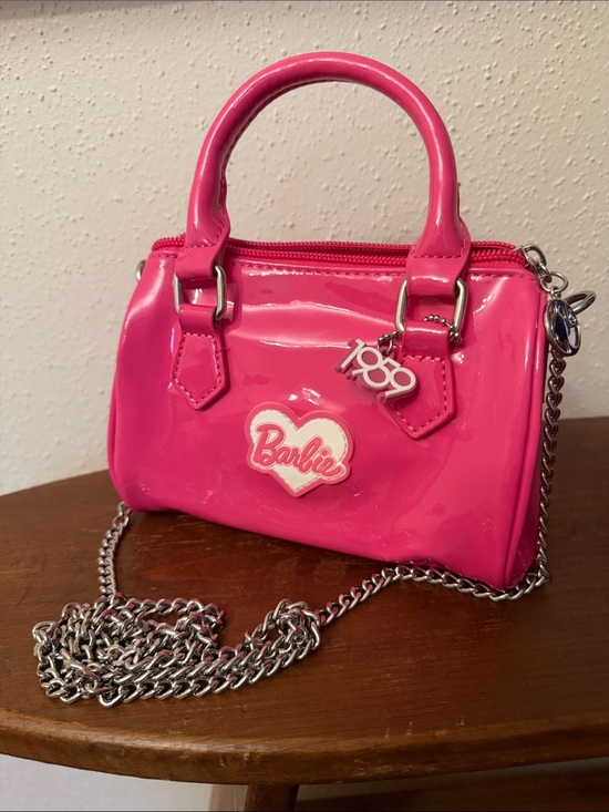 Barbie Handbags - Barbie Hot Pink Patent Mini Handbag with Chain